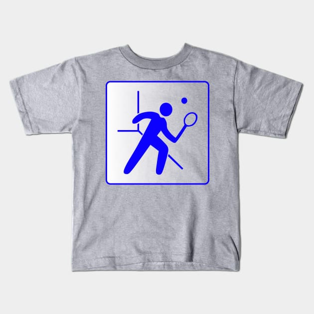 Double Fault Friday (Racquetball) Kids T-Shirt by ArmChairQBGraphics